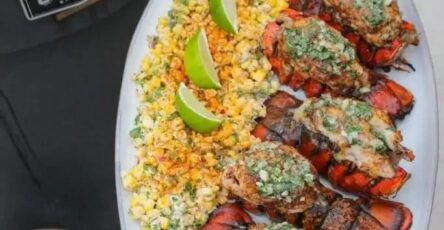 Smoked Lobster Tails With Esquites