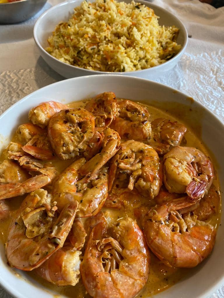 Tandoori Butter Prawns Homemade