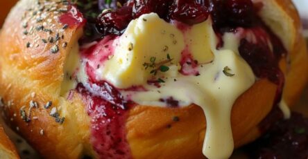 Tear Apart Baked Cranberry Brie Bread Bowl