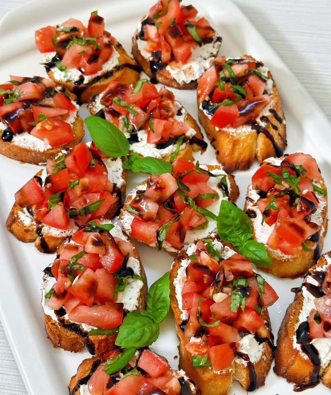 Tomato And Goat Cheese Bruschetta