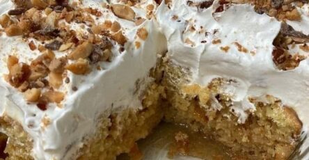 Toffee Butterscotch Poke Cake