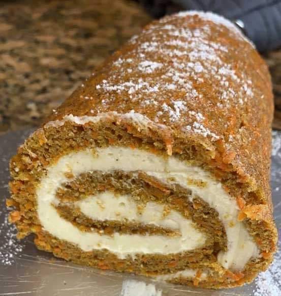Traditional pumpkin roll