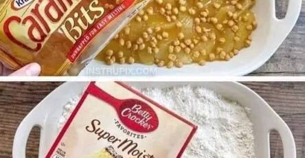 Apple caramel dump cake