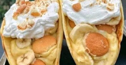 Banana pudding tacos , don’t lose this recipe