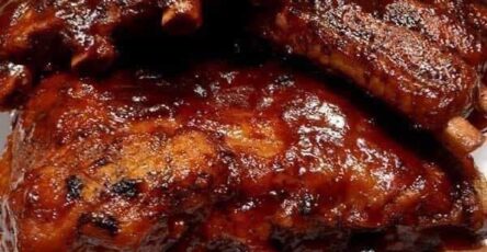 Baked bbq baby back ribs