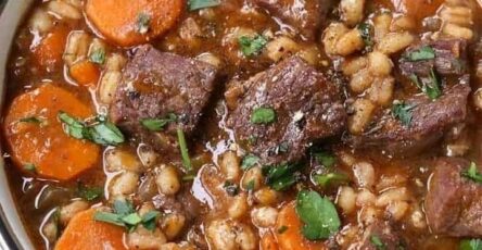 Beef barley soup recipe is the best