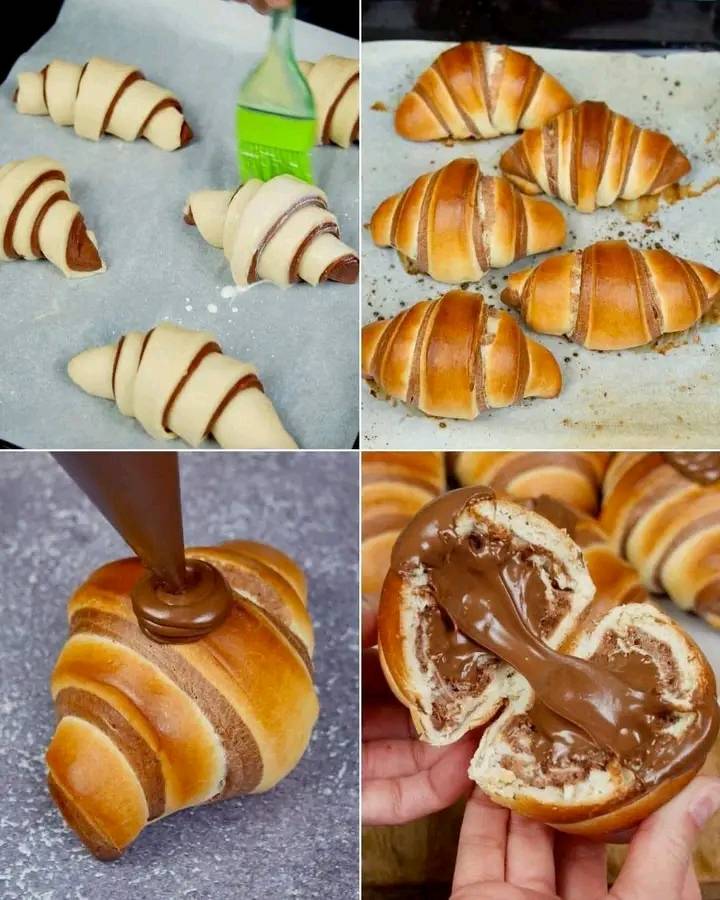 Bicolor croissants