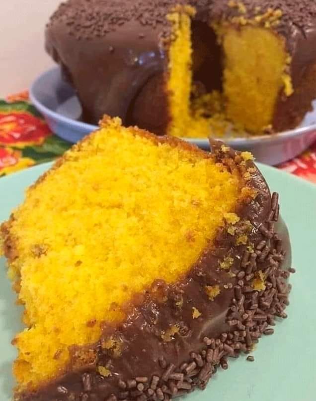 Carrot bread with chocolate cover