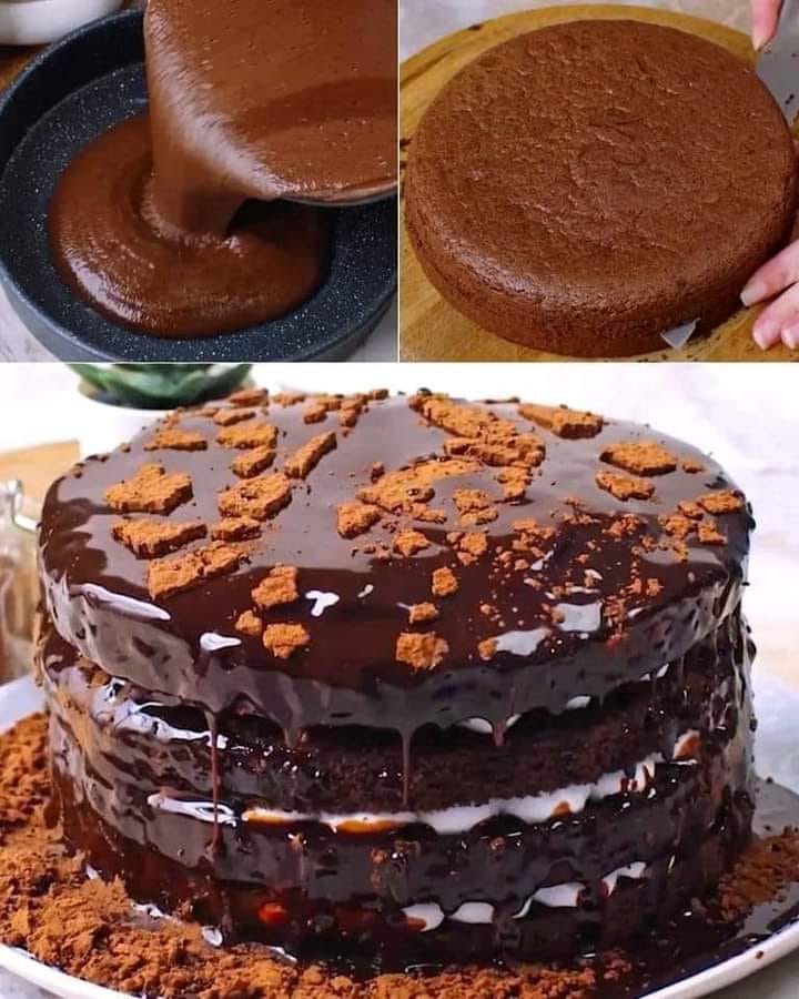 Chocolate tsunami cake