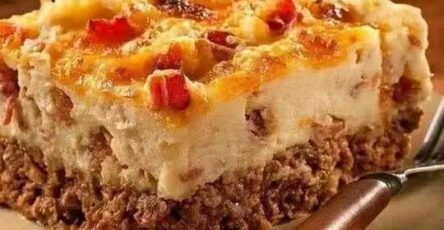 Cowboy meatloaf and potato casserole