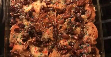 Capirotada mexican bread pudding