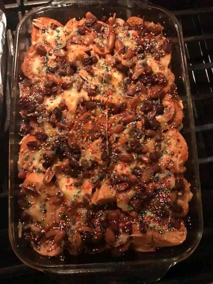 Capirotada mexican bread pudding