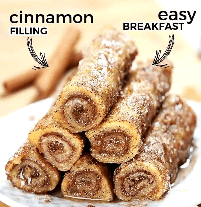 Cinnamon french toast roll ups