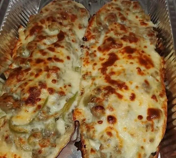French garlic philly cheese steak bread