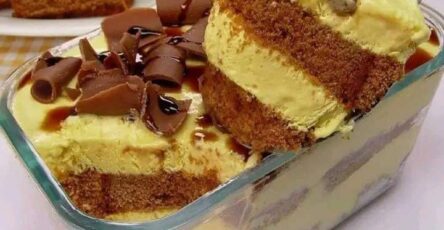Homemade ice cream cake