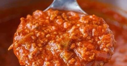 Homemade spaghetti sauce