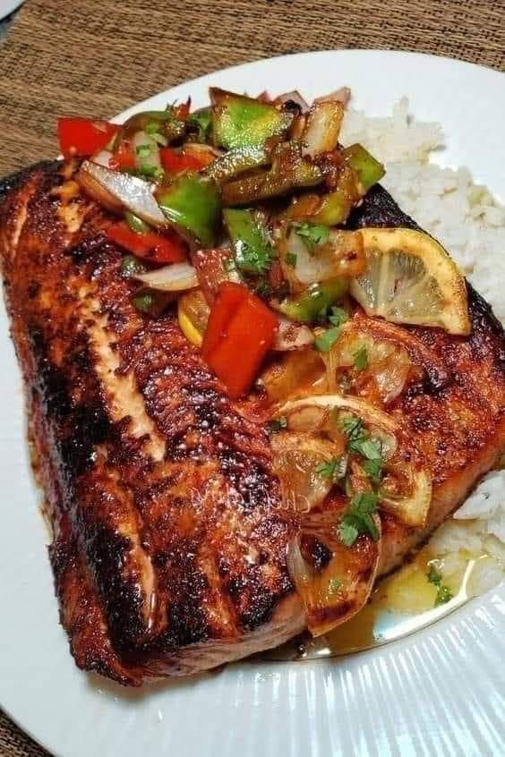Jerk lemon eer salmon
