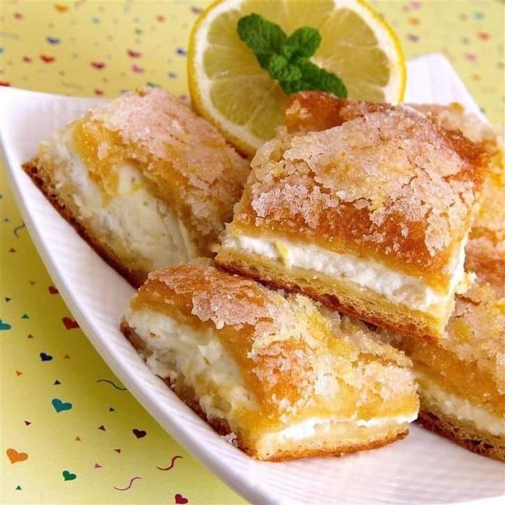 Lemon cream cheese bars”