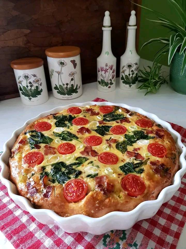 Oven baked omelette