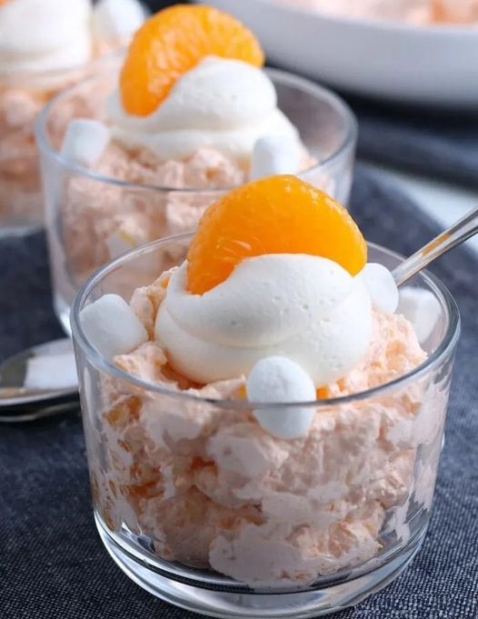 Orange fluff dessert