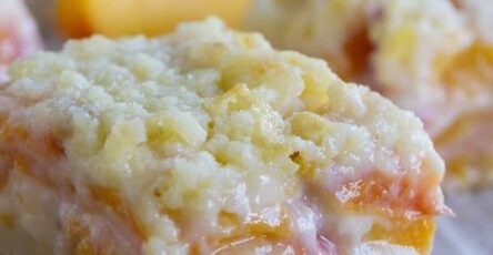 Peaches and cream bars