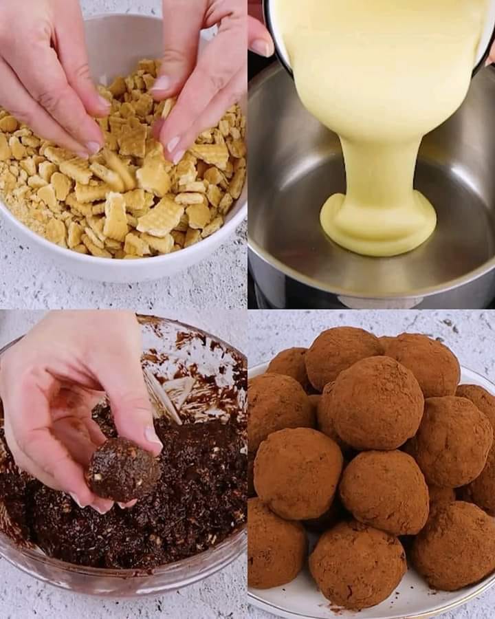 Quick cookie truffles