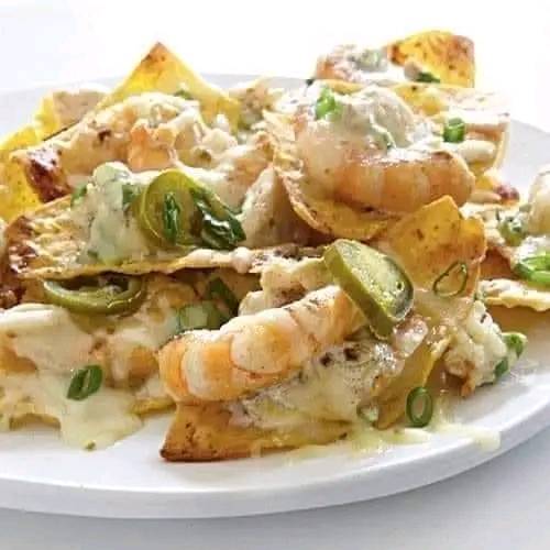 Shrimp & crab nachos