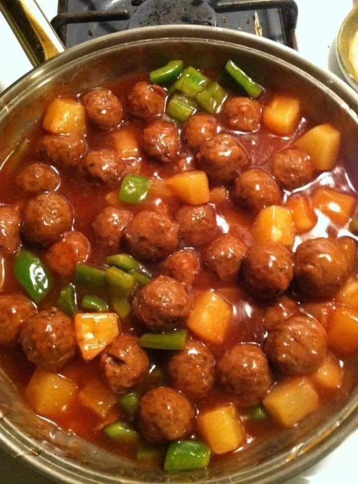 Sweet & sour meatballs