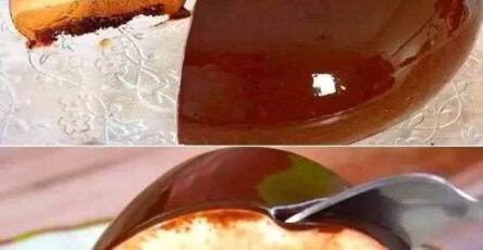 Three layers chocolate mousse cake