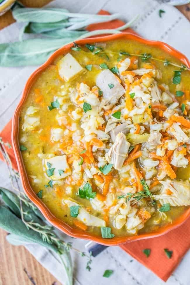 Turkey barley soup