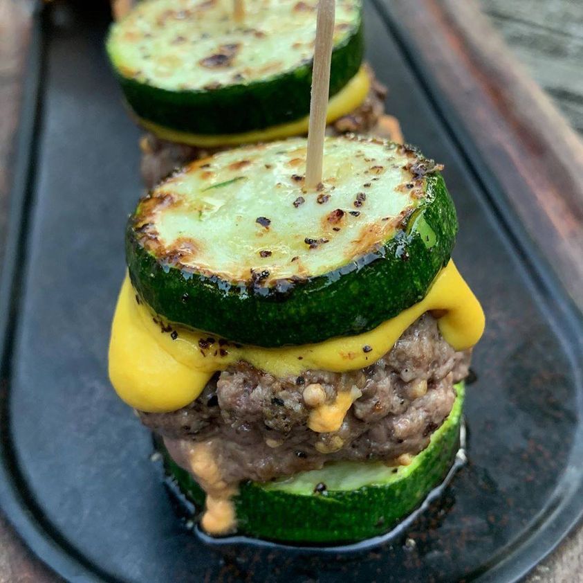 Zucchini beef sliders