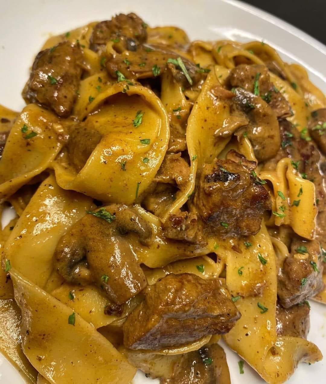 Beef stroganoff