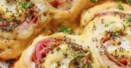 Ham and cheese pinwheels