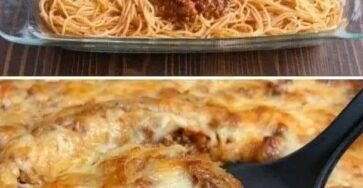 Loaded oven spaghetti