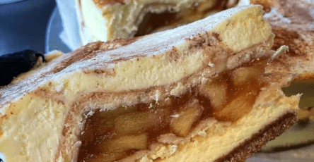Apple pie stuffed cheesecake