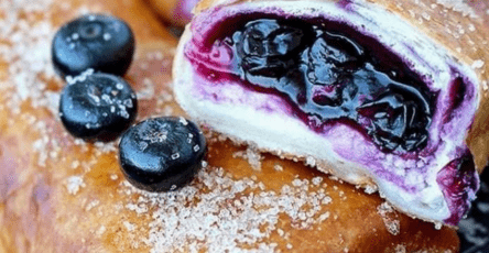 Blueberry cheesecake chimichangas