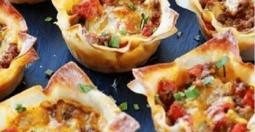 Crunchy taco cups