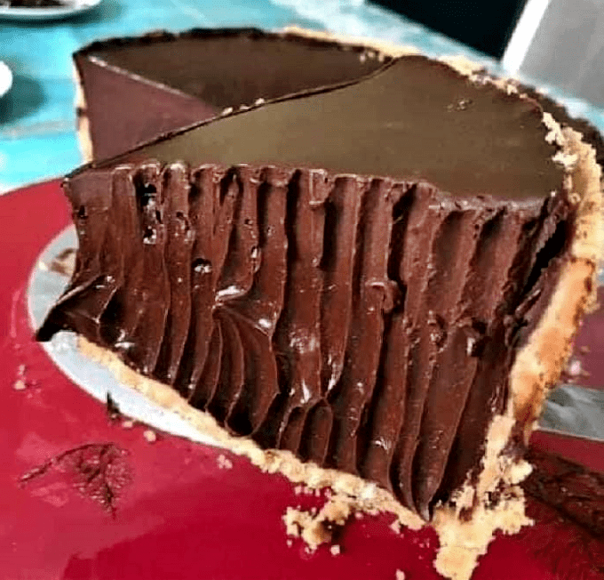 Delicious creamy chocolate cake