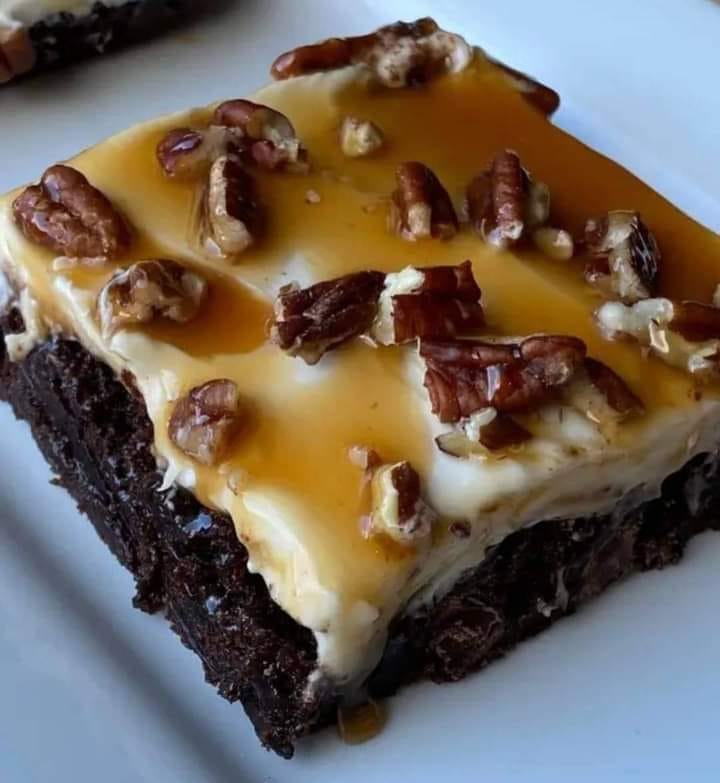 Easy turtle brownies