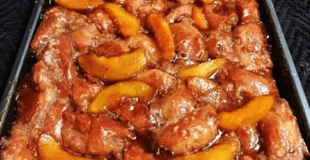 Krispy kreme peach cobbler