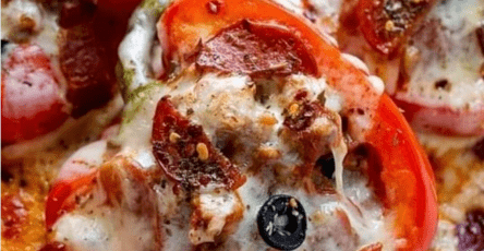 Meat lovers pizza stuffed peppers