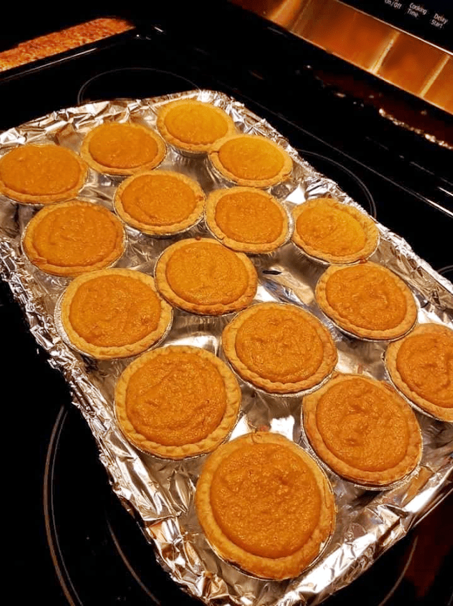 Mini sweet potato pies
