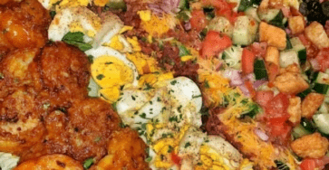 Shrimp cobb salad