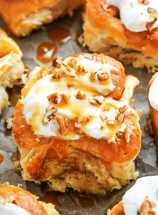 Salted caramel sticky buns