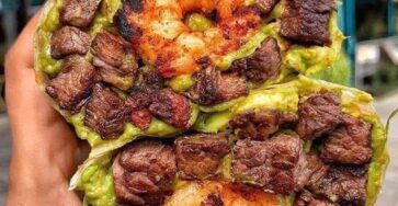 Surf and turf burrito