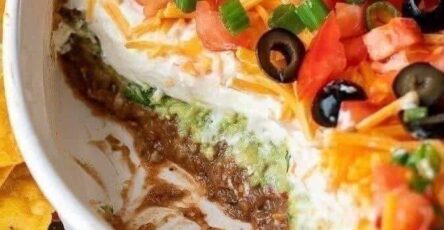The best 7 layer taco dip