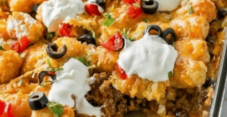 Taco tater casserole omg dont lose it