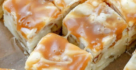 White chocolate caramel fudge