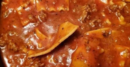 Lasagna soup