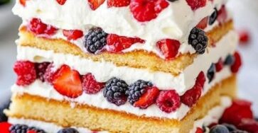 Berry licious layered cake